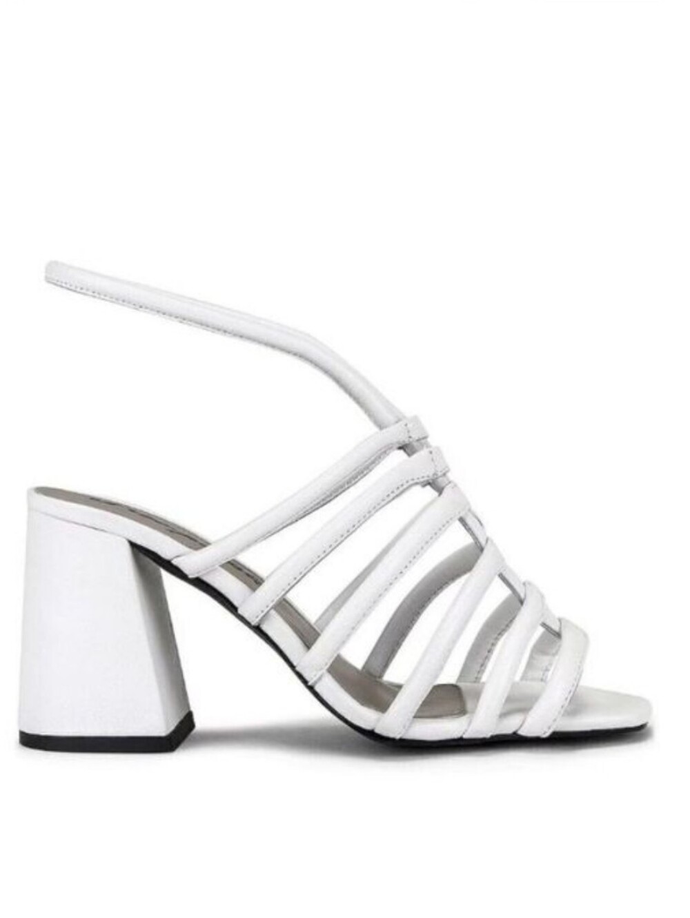 Free People White Multi-Strap Slide Heels Size 40